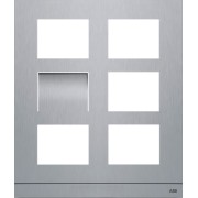 2TMA130160X0007 Станция вызова, видео, 2/3, без клавишных модулей, сталь