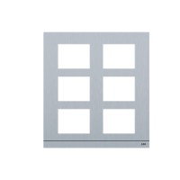 2TMA200160A0019 Рамка станции вызова, размер 2/3, серебристый