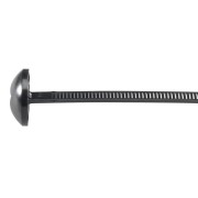 7TAG009520R0072 Cтяжка каб. Ty-Rap, стальной зуб для монтажа заподлицо, ПА 66/нерж.сталь, черн. УФ-стойк. 5.7x244мм, TY541M