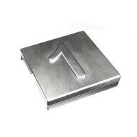 7TCG009470R0065 Маркировка для стяжки каб. Ty-Met, б/покрытия, нерж.сталь, металлик, '1', YID-CHAR-1