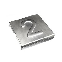 7TCG009470R0066 Маркировка для стяжки каб. Ty-Met, б/покрытия, нерж.сталь, металлик, '2', YID-CHAR-2