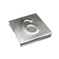 7TCG009470R0070 Маркировка для стяжки каб. Ty-Met, б/покрытия, нерж.сталь, металлик, '6', YID-CHAR-6