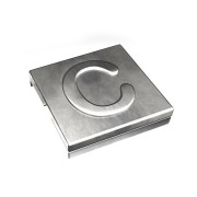 7TCG009470R0078 Маркировка для стяжки каб. Ty-Met, б/покрытия, нерж.сталь, металлик, 'C', YID-CHAR-C