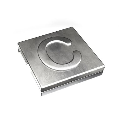 7TCG009470R0078 Маркировка для стяжки каб. Ty-Met, б/покрытия, нерж.сталь, металлик, 'C', YID-CHAR-C