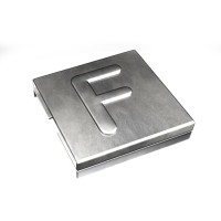 7TCG009470R0082 Маркировка для стяжки каб. Ty-Met, б/покрытия, нерж.сталь, металлик, 'F', YID-CHAR-F