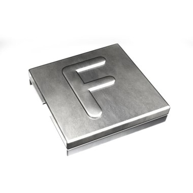 7TCG009470R0082 Маркировка для стяжки каб. Ty-Met, б/покрытия, нерж.сталь, металлик, 'F', YID-CHAR-F