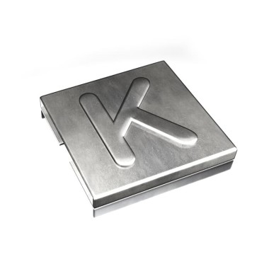 7TCG009470R0087 Маркировка для стяжки каб. Ty-Met, б/покрытия, нерж.сталь, металлик, 'K', YID-CHAR-K