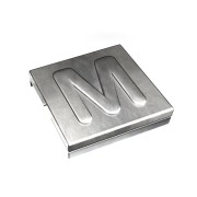 7TCG009470R0089 Маркировка для стяжки каб. Ty-Met, б/покрытия, нерж.сталь, металлик, 'M', YID-CHAR-M