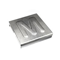 7TCG009470R0089 Маркировка для стяжки каб. Ty-Met, б/покрытия, нерж.сталь, металлик, 'M', YID-CHAR-M