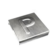 7TCG009470R0093 Маркировка для стяжки каб. Ty-Met, б/покрытия, нерж.сталь, металлик, 'P', YID-CHAR-P