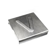 7TCG009470R0102 Маркировка для стяжки каб. Ty-Met, б/покрытия, нерж.сталь, металлик, 'V', YID-CHAR-V