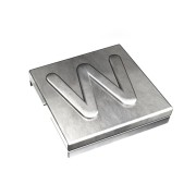 7TCG009470R0103 Маркировка для стяжки каб. Ty-Met, б/покрытия, нерж.сталь, металлик, 'W', YID-CHAR-W