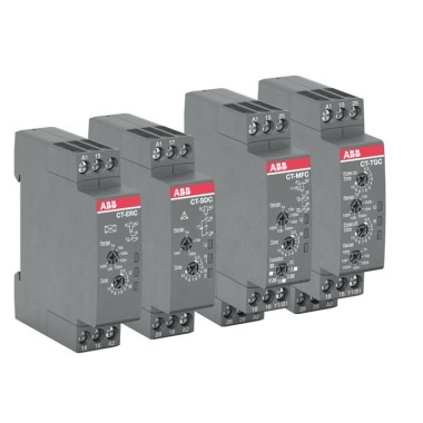 1SVR508150R0000 Реле времени CT-EBC.12 компактное (мигание при включ./отключ.) 24-240В AC, 24-48В DC (7 диапазонов времени 0,05с...100ч) 1ПК