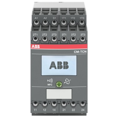 1SVR760740R0110 Реле контроля температуры CM-TCN.011P, Uпит= 24-240В AC/DC, -200..+850°C, пружинные клеммы (LCD дисплей + протокол связи NFC)